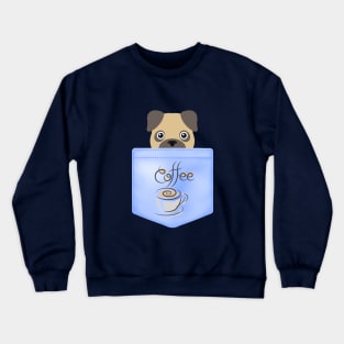 Pug and Coffee Crewneck Sweatshirt